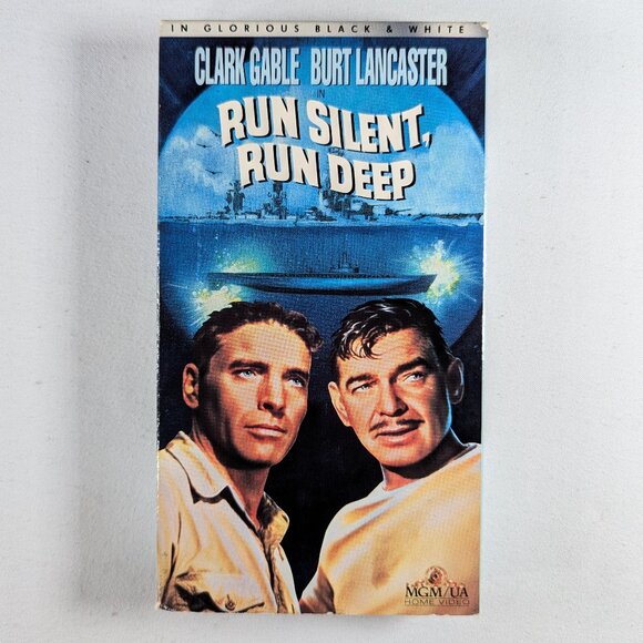 Other - 3/$15 Vintage VHS tape RUN SILENT, RUN DEEP (1958) Clark Gable, Burt Lancaster